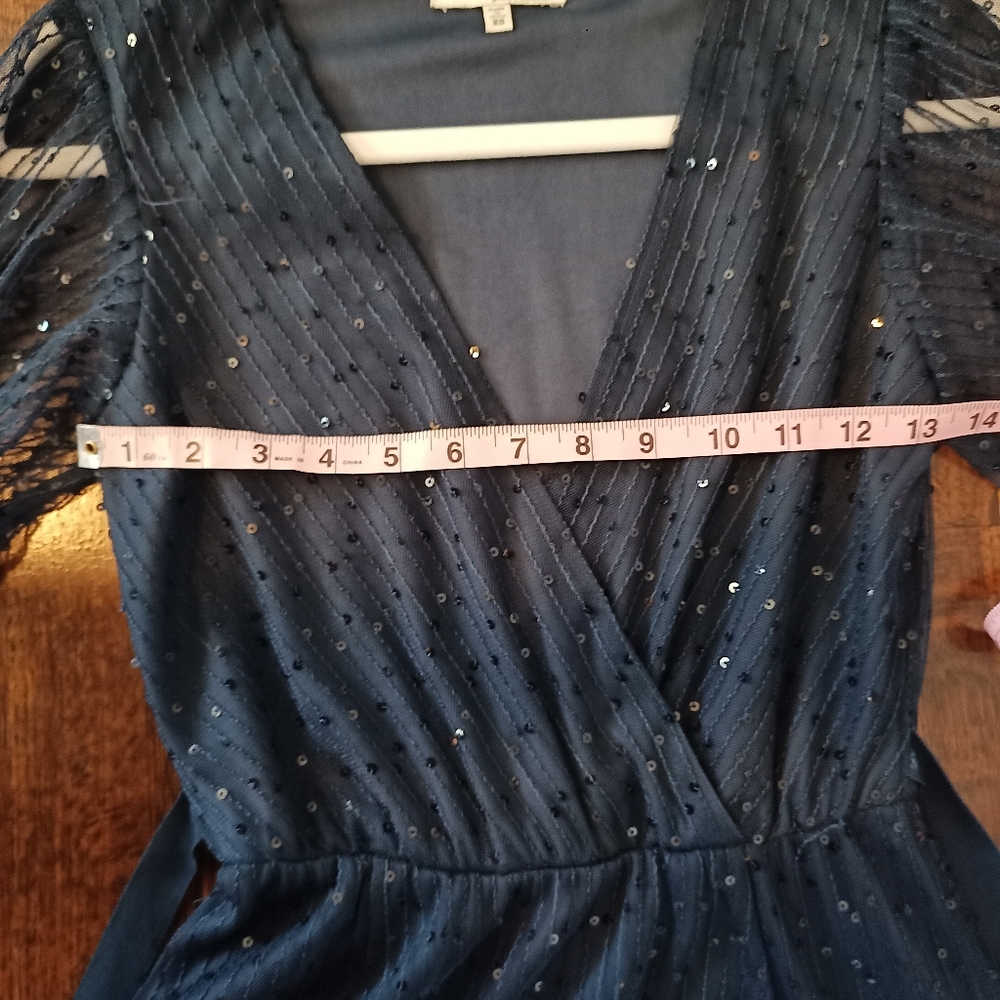 June and Hudson Navy Party Dress - Picture 3 of 9